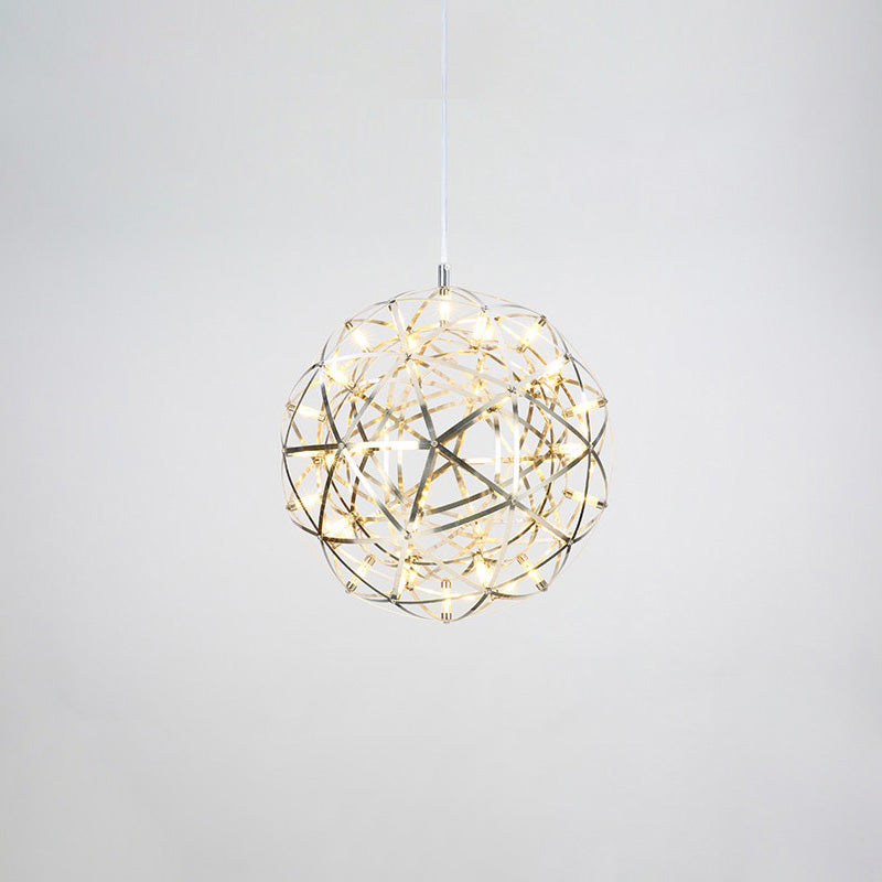 Designer LED Sphere Chandelier with Adjustable Height