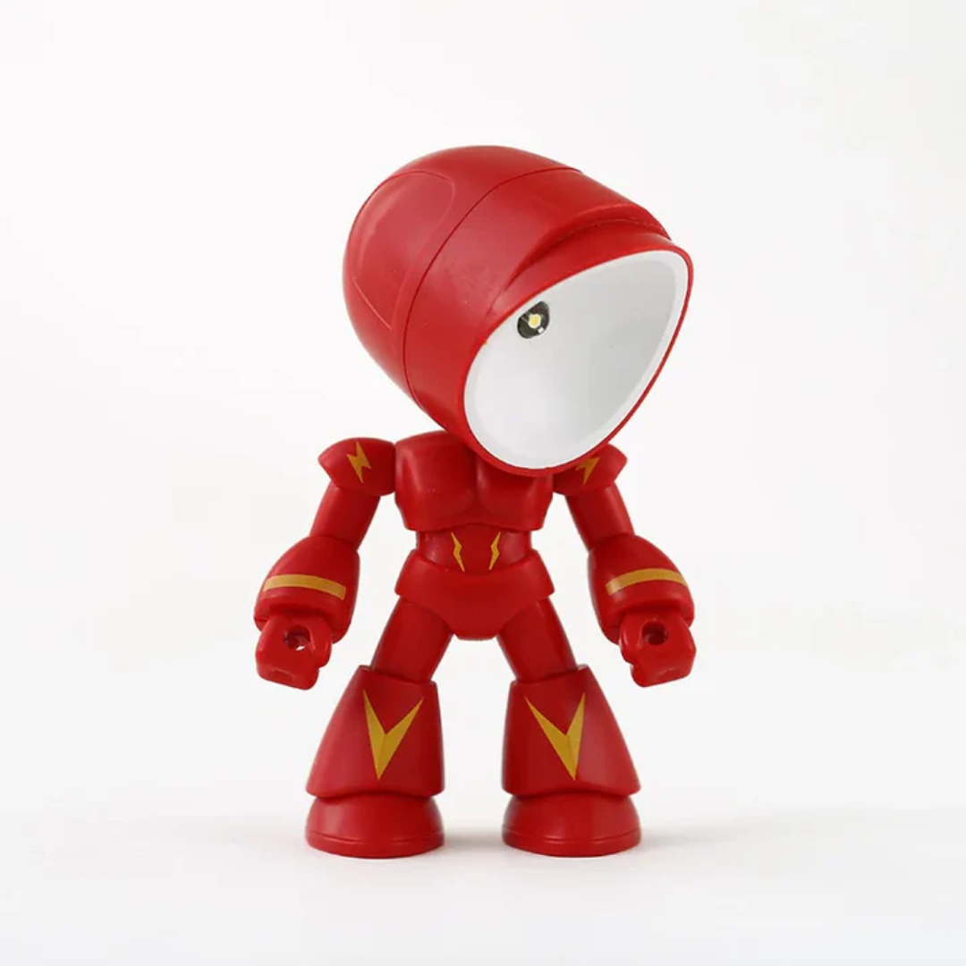 Robot-inspired Figure Plastic LED Table Lamp with Adjustable Head