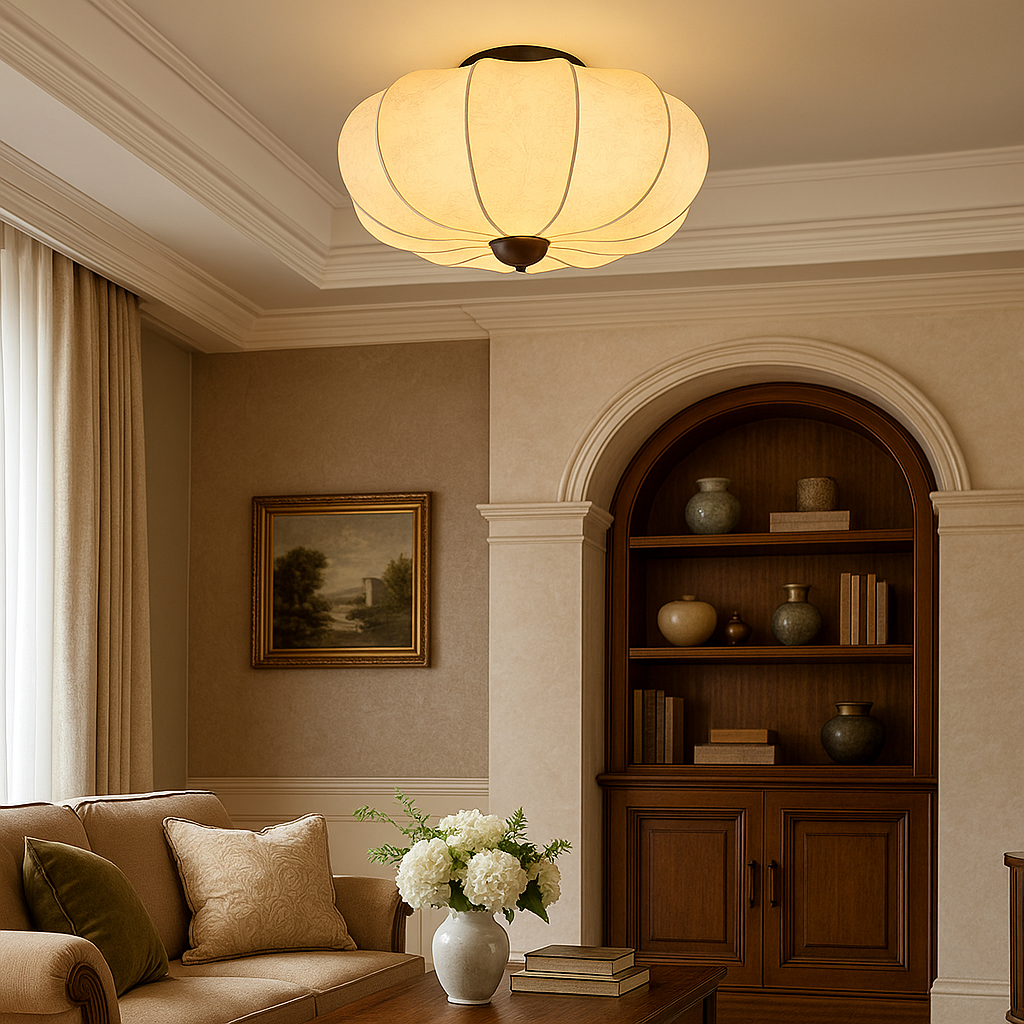 Contemporary Silk Ceiling Light