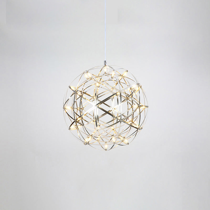 Designer LED Sphere Chandelier with Adjustable Height