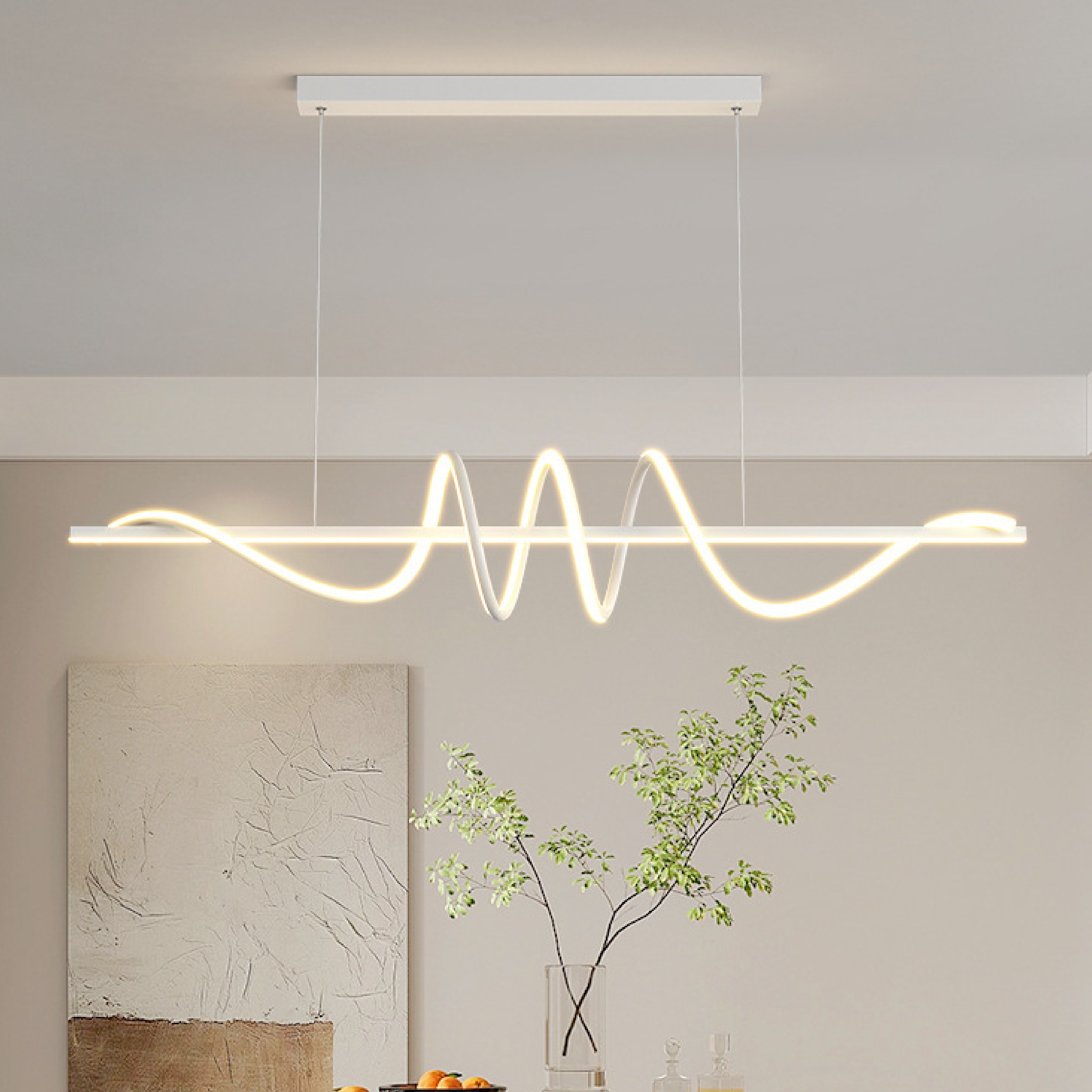 Contemporary LED String Pendant Light