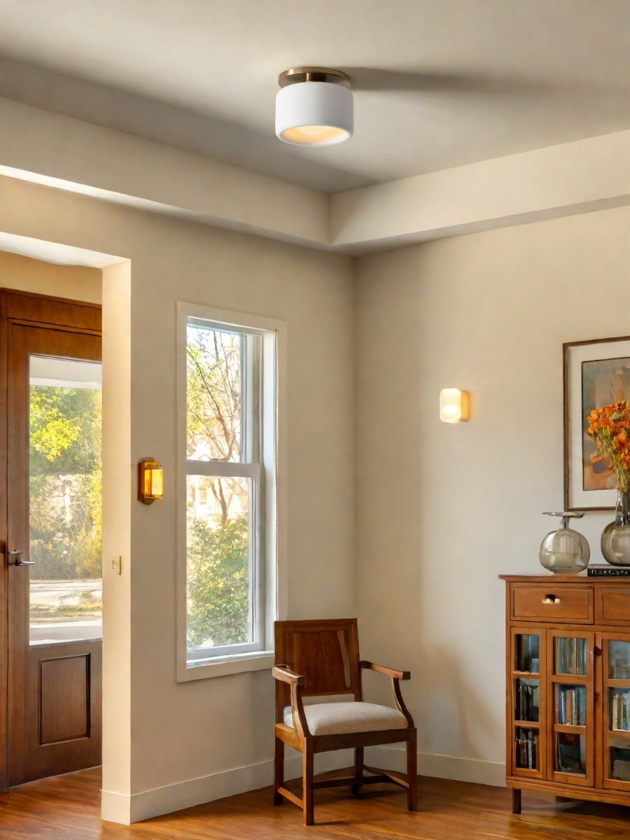 Porcelain Flush Mount Ceiling Light