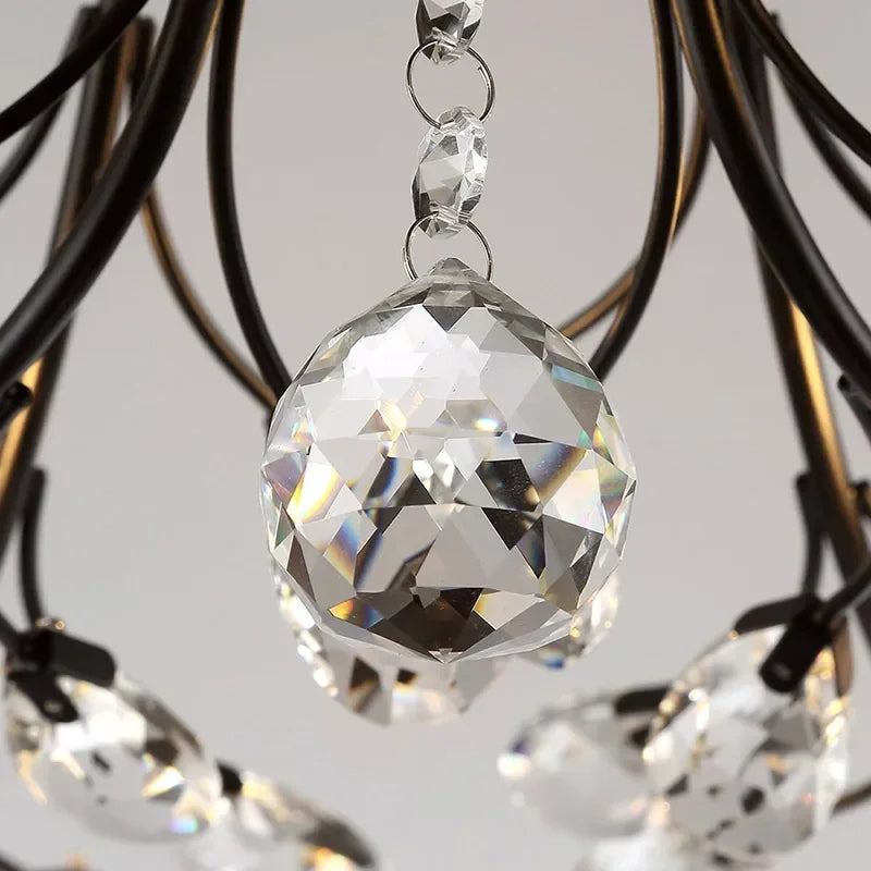 Luxury Crystal Floral Ceiling Light