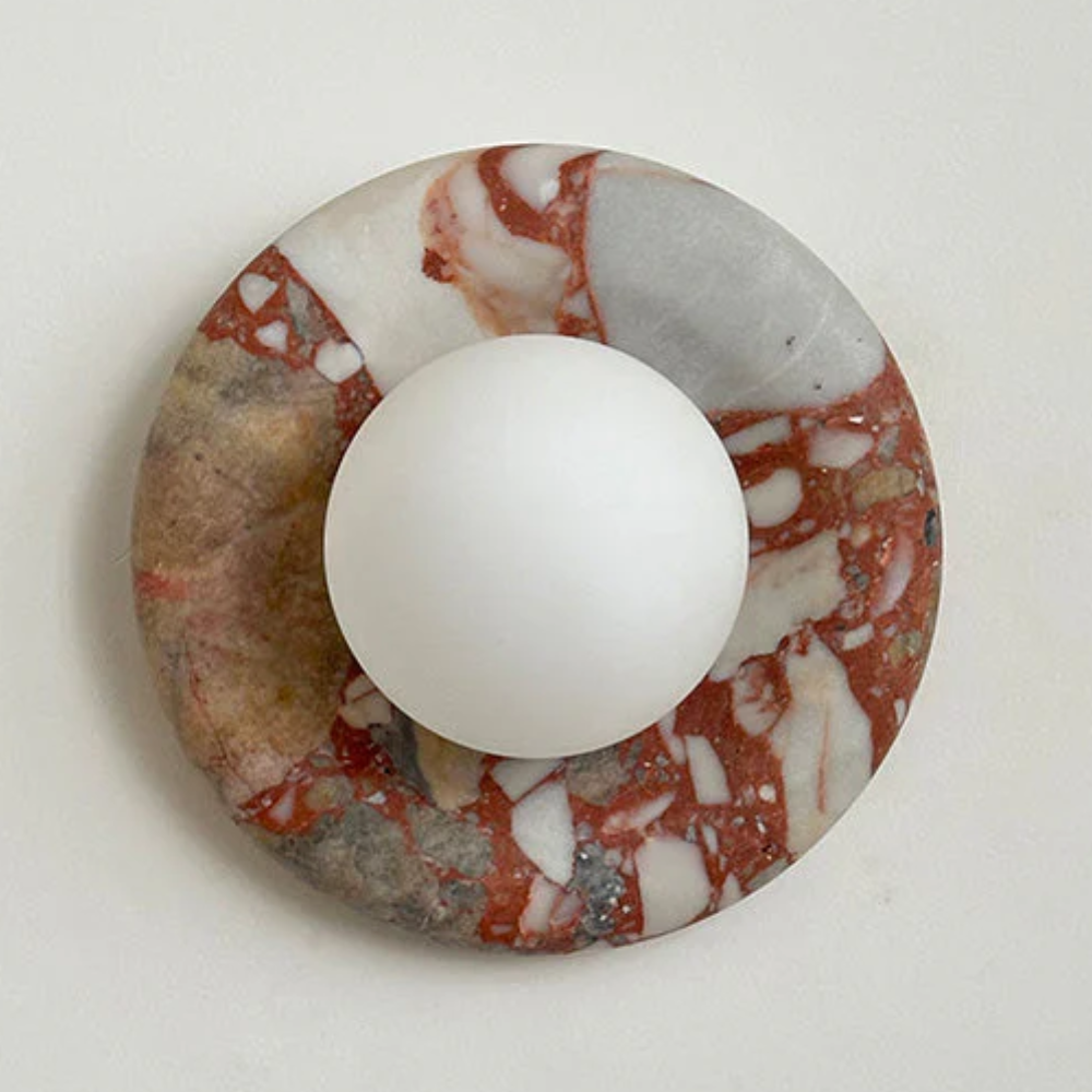 Marble Wall Sconce Modern Indoor LED Wall Light Elegant Fixture