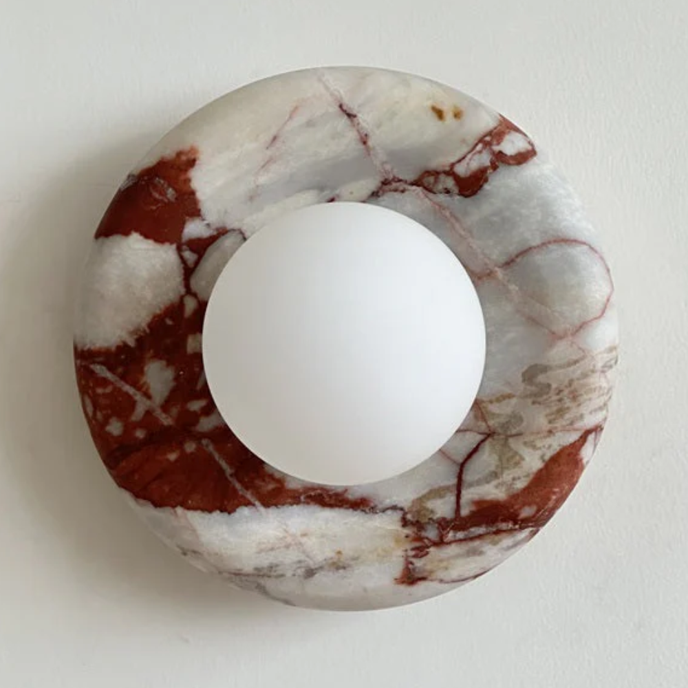 Marble Wall Sconce Modern Indoor LED Wall Light Elegant Fixture