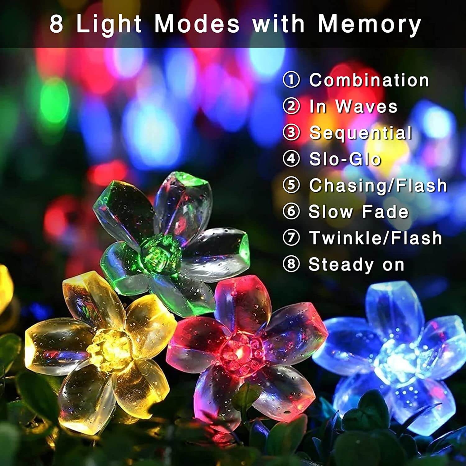 Zonne Bloem Stringverlichting Met Multikleurige LED