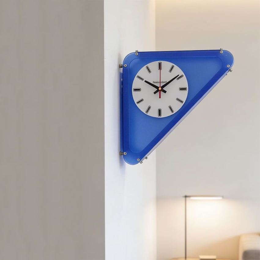 Horloge murale géométrique minimaliste design