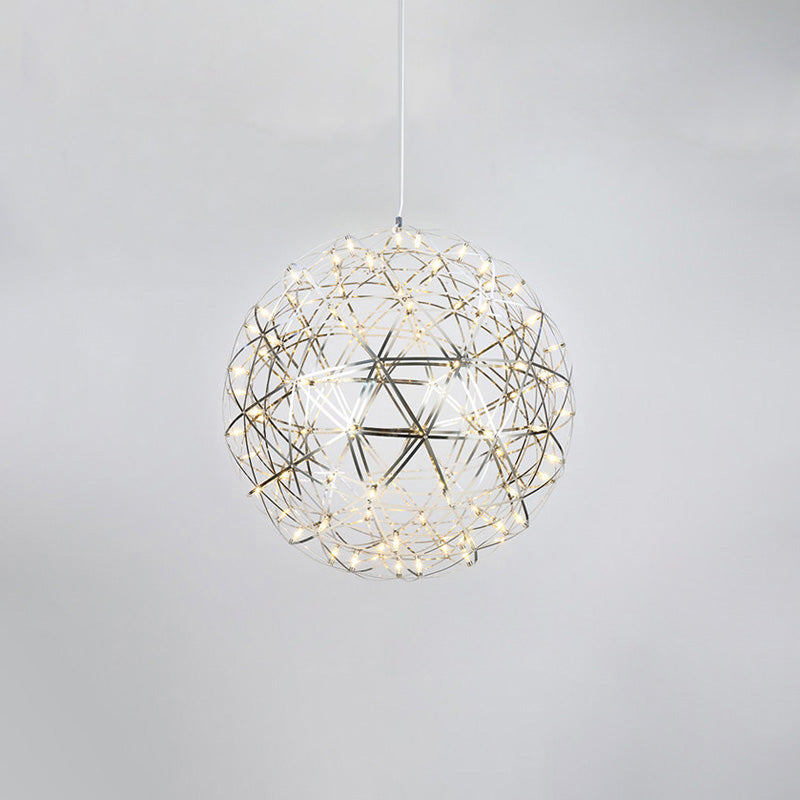 Designer LED Sphere Chandelier with Adjustable Height