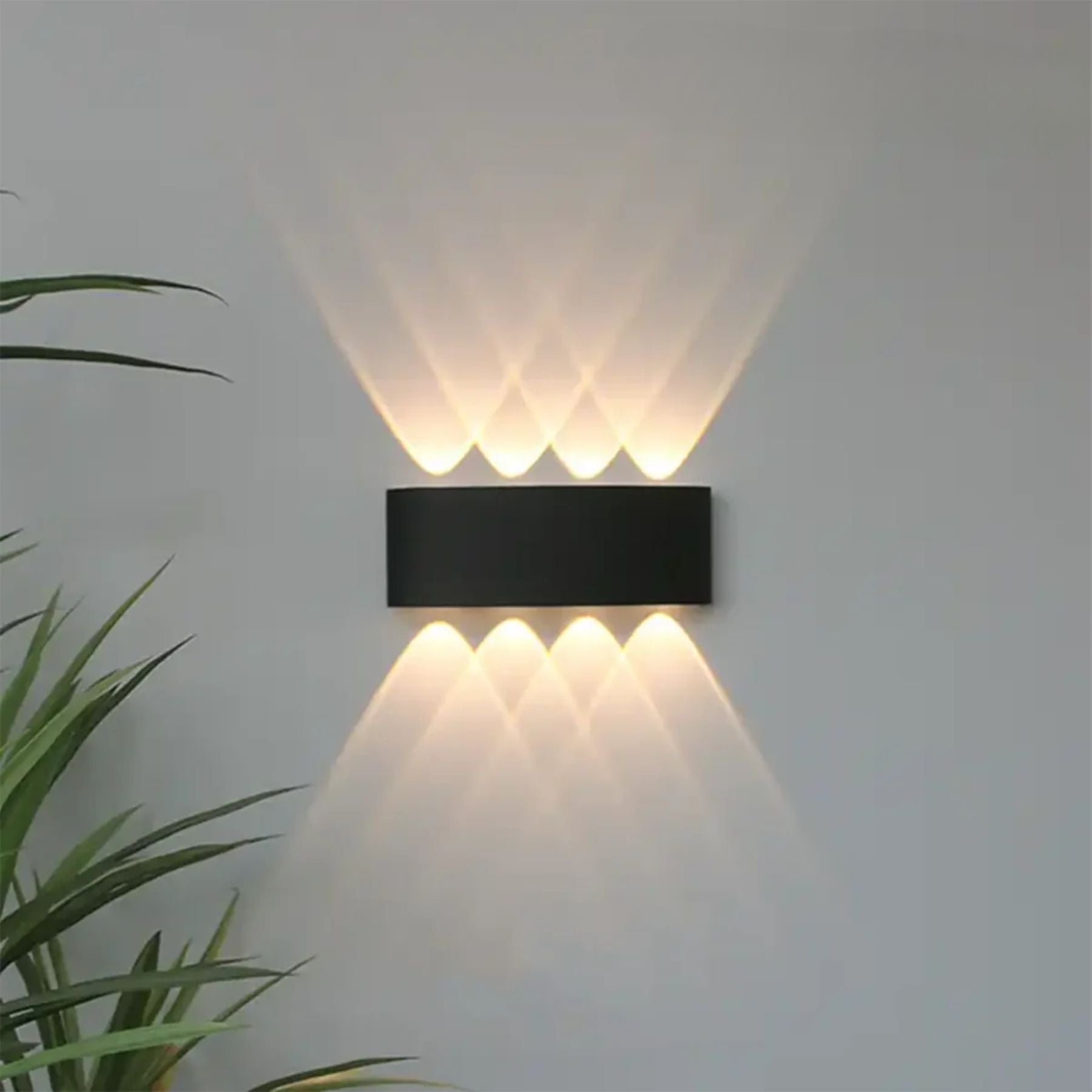 Geometric IP65 Outdoor Wall Light for Garden Illumination