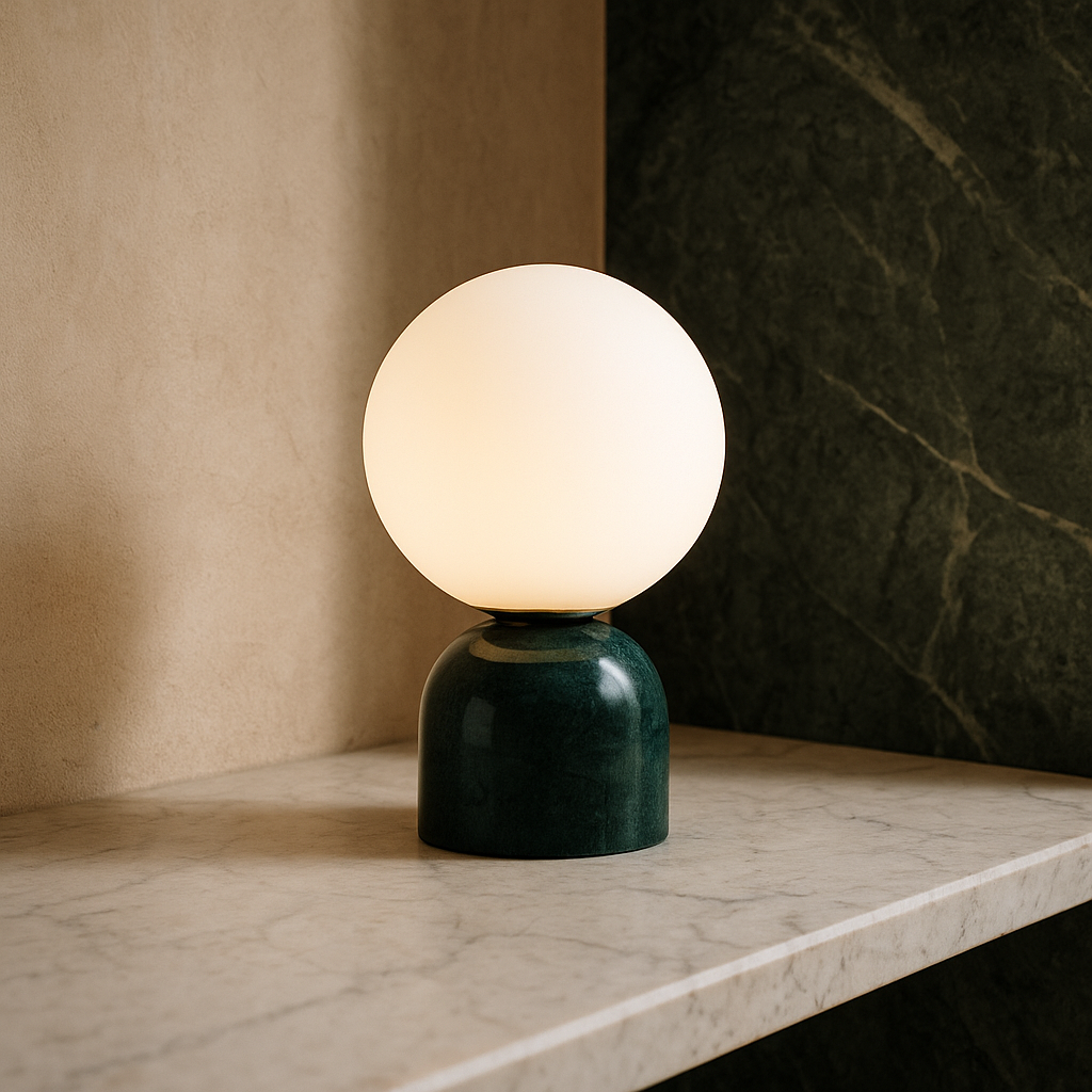 Marble Globe Table Lamp