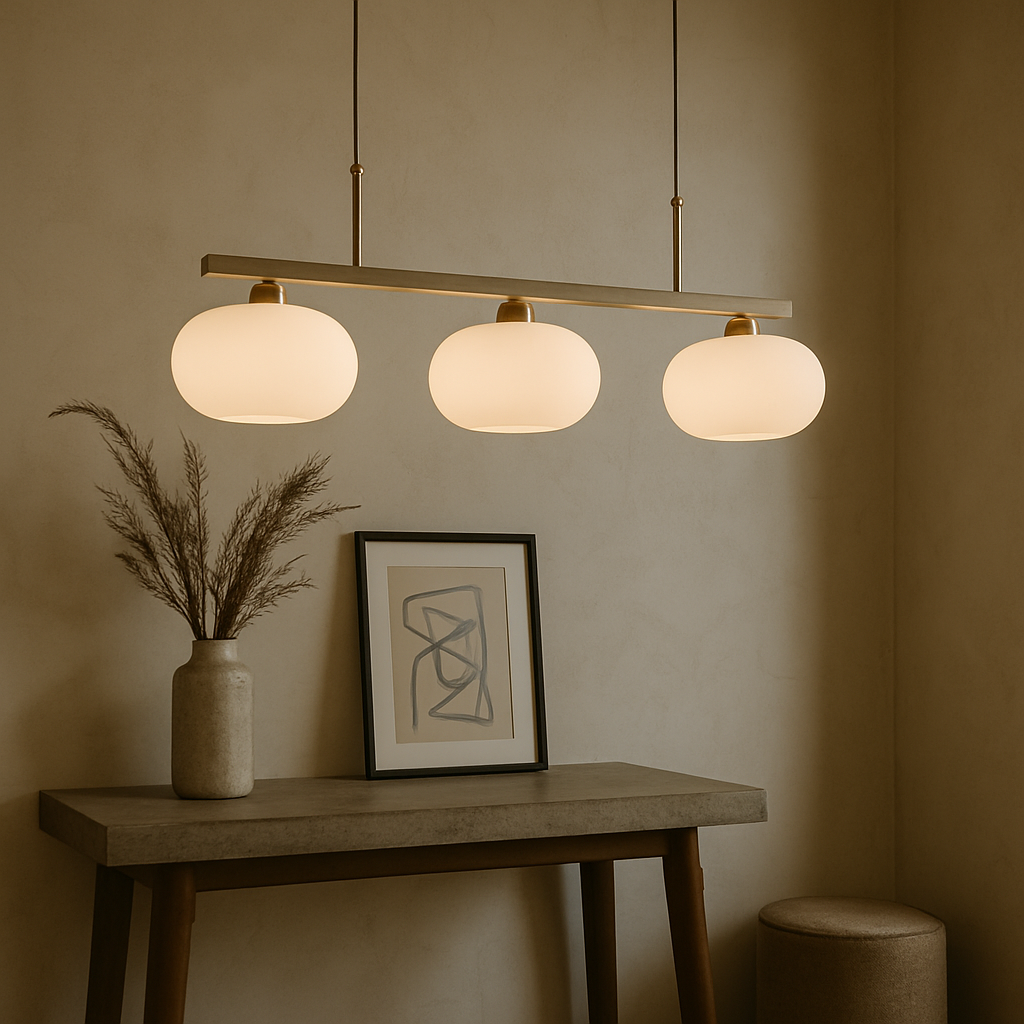 Modern 3-Light Bauhaus Island Pendant