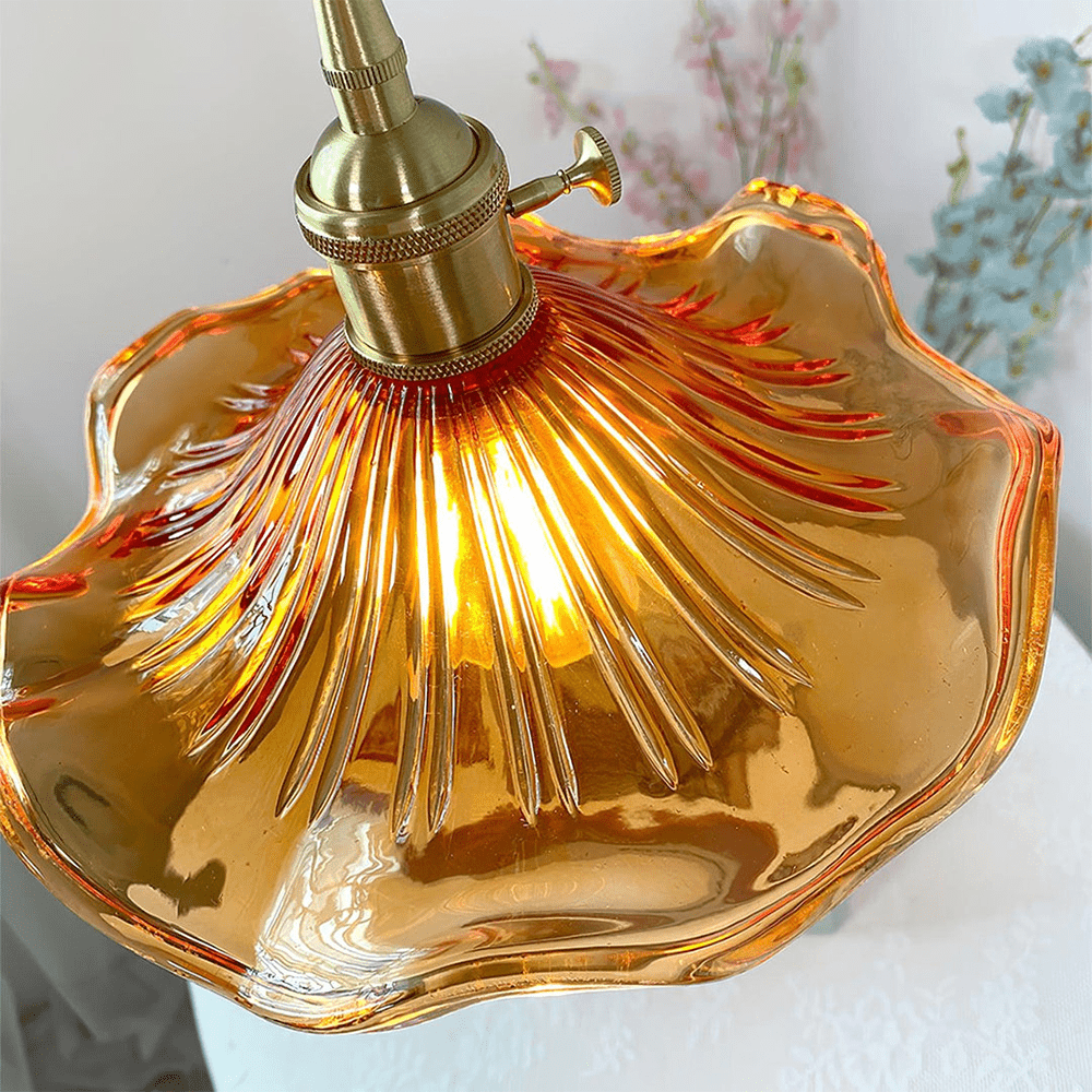Vintage Hibiscus Pendant Light
