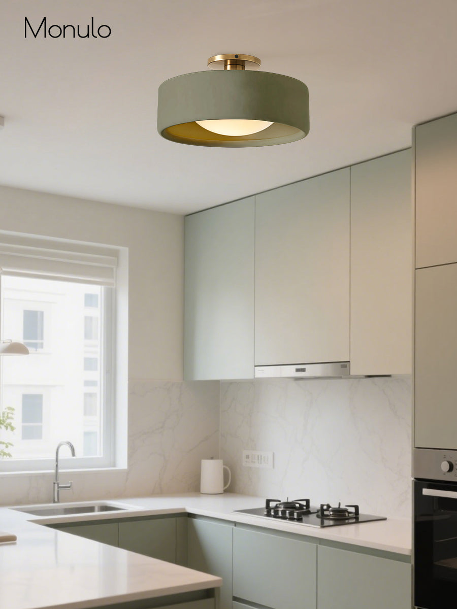 Porcelain Flush Mount Ceiling Light