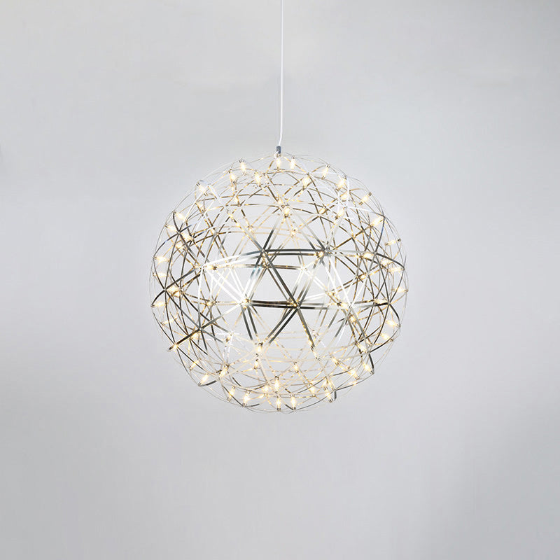 Designer LED Sphere Chandelier with Adjustable Height