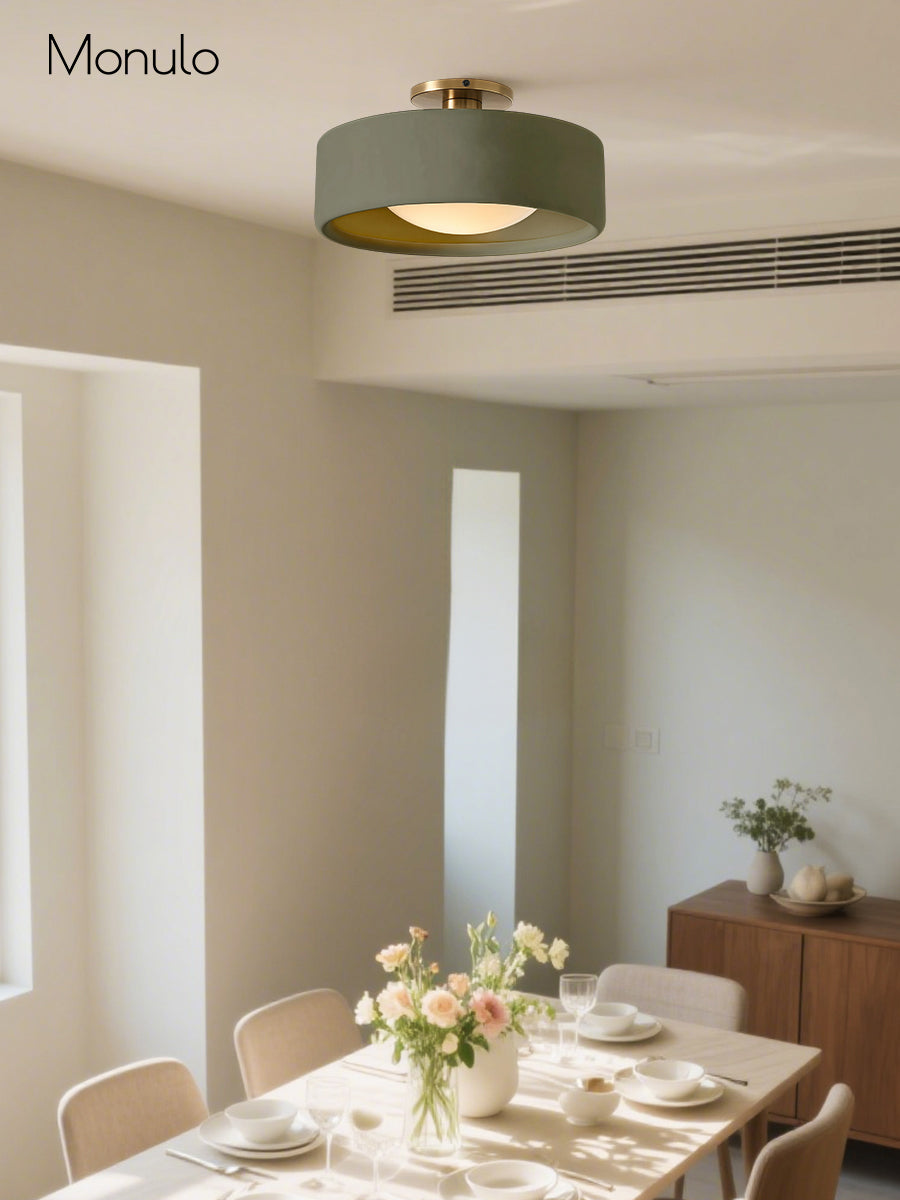 Porcelain Flush Mount Ceiling Light