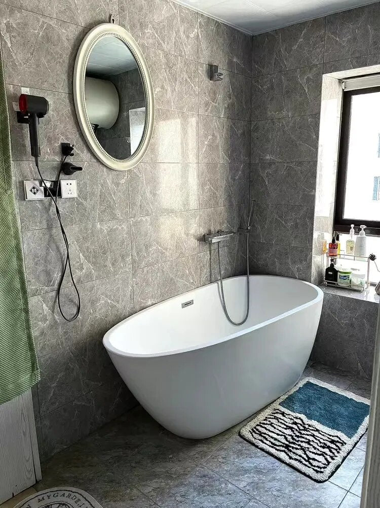 Abstract Pattern Bath Mat Non Slip Bathroom Floor