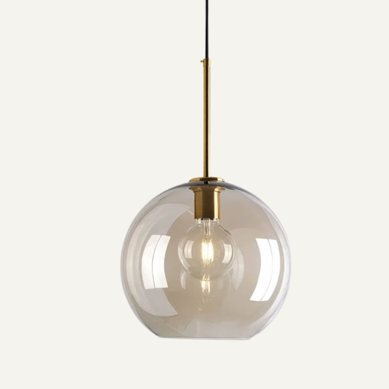 Adjustable Scandinavian Glass Pendant Light