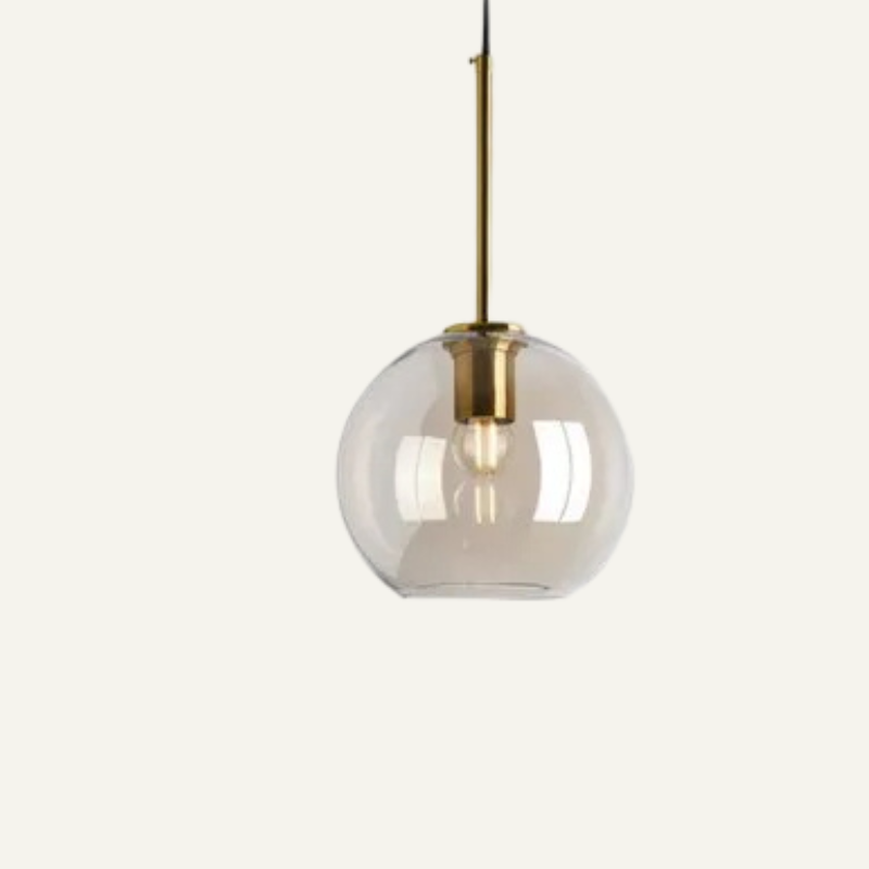 Adjustable Scandinavian Glass Pendant Light