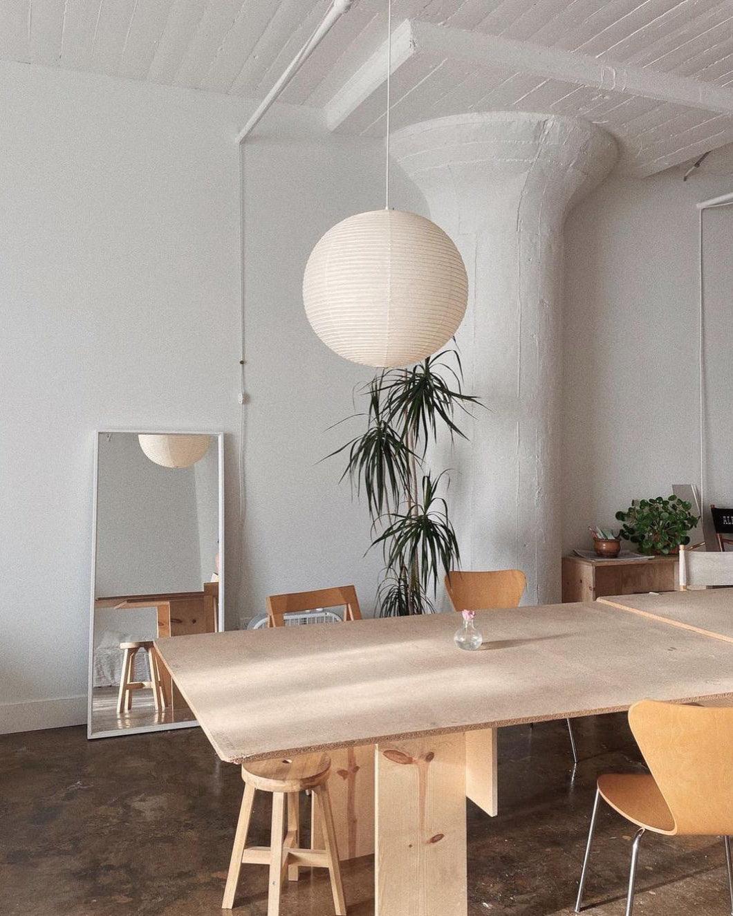 Japanese Inspired Paper Pendant Lamp Soft Ambient Light