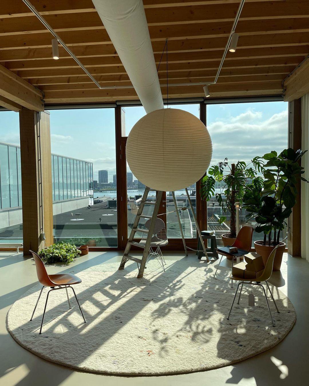 Japanese Inspired Paper Pendant Lamp Soft Ambient Light