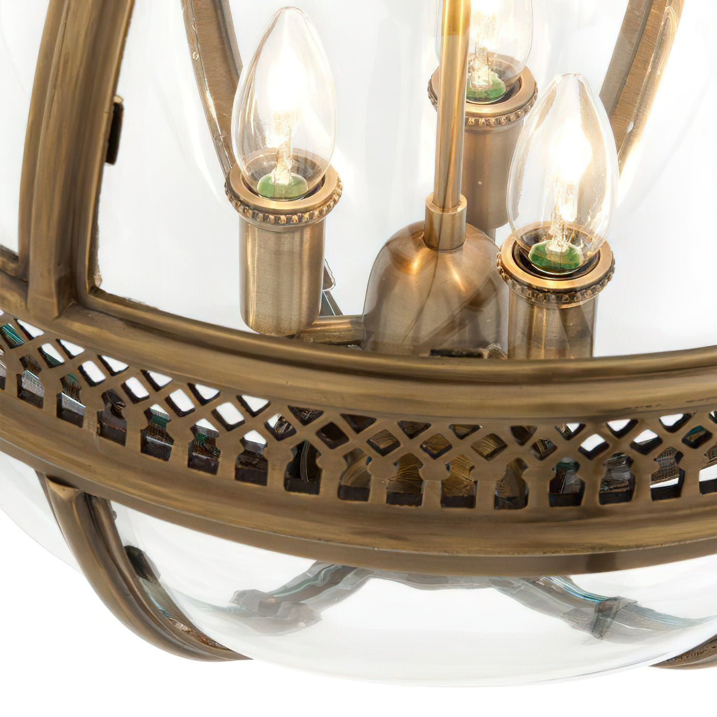 Vintage Glass Pendant Light Industrial Globe Hanging Fixture