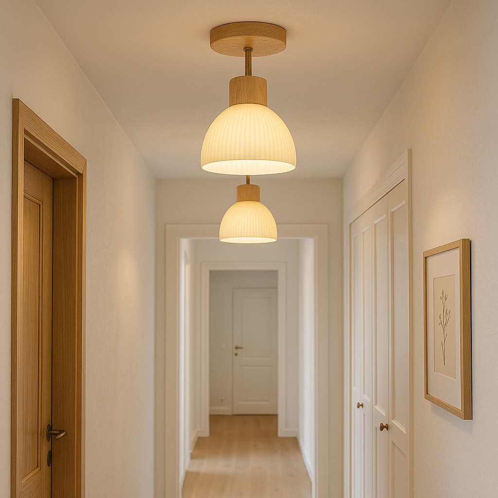 Scandinavian Wood Ceiling Light