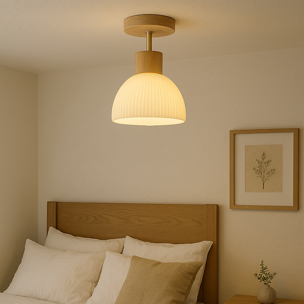 Scandinavian Wood Ceiling Light
