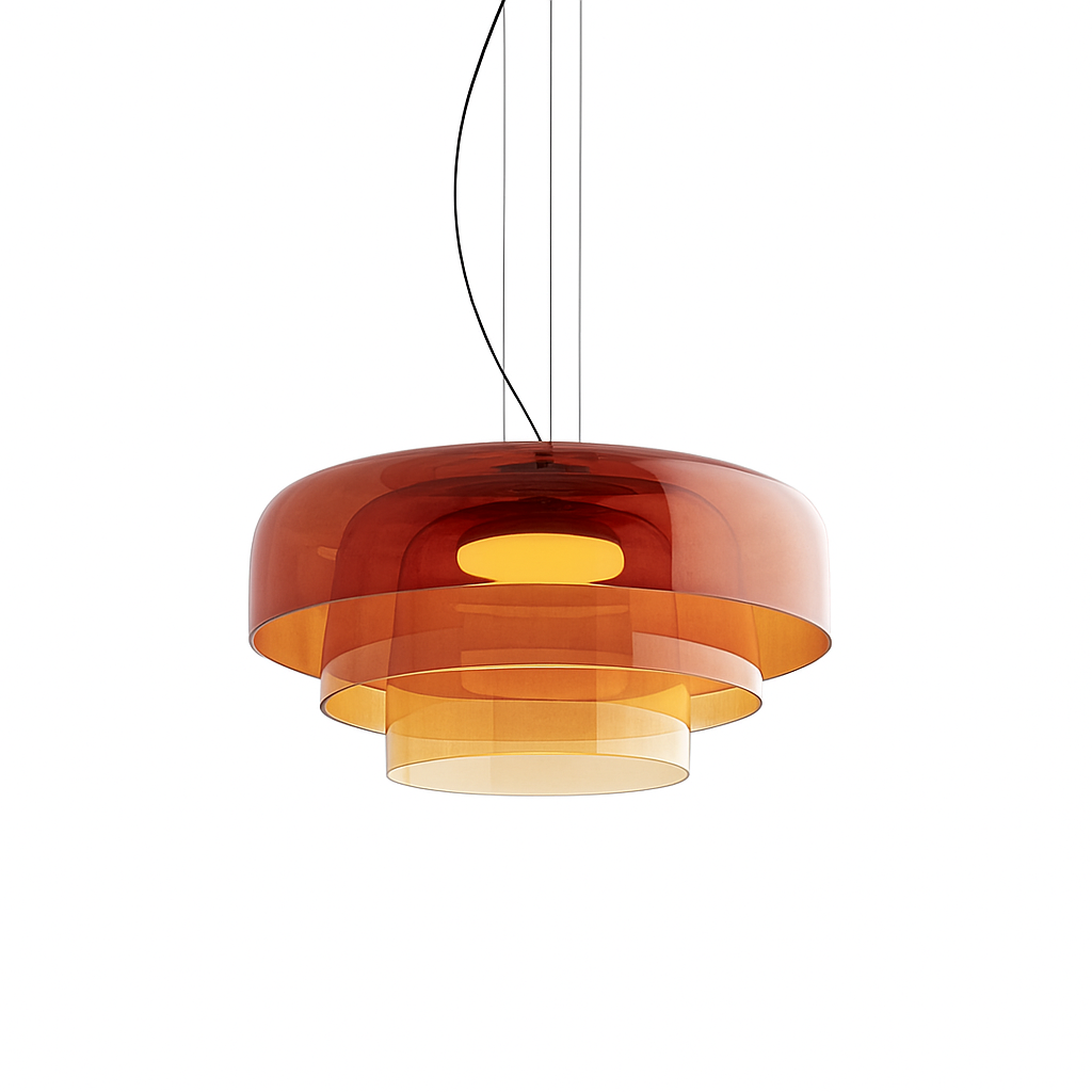Layered Glass Pendant Light