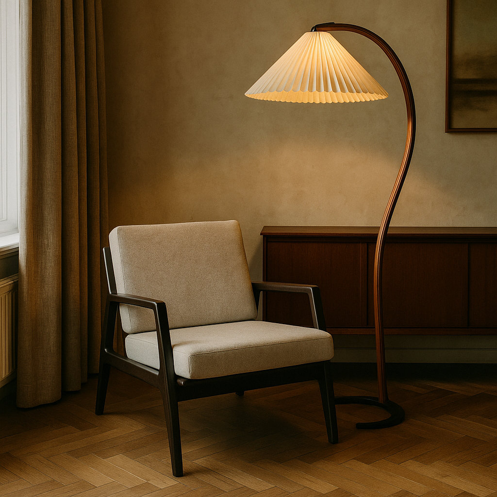Scandinavian Curved Floor Lamp