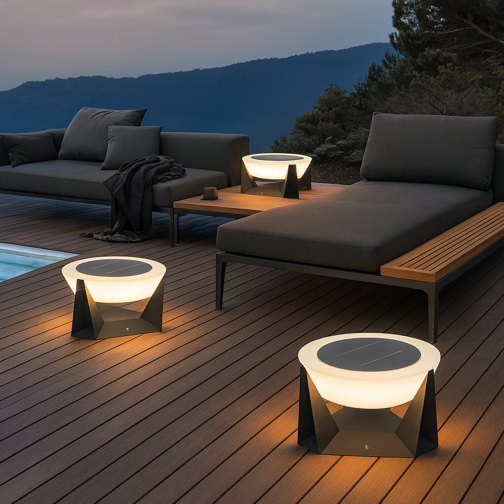 Solar Halo Patio Accent Lights