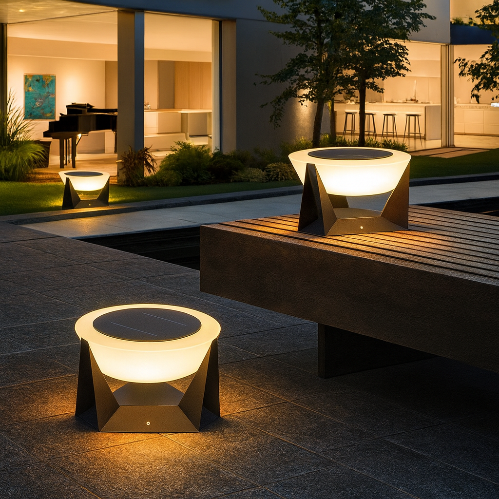 Solar Halo Patio Accent Lights
