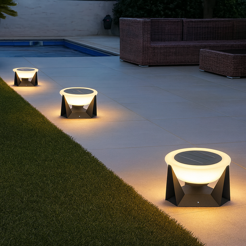 Solar Halo Patio Accent Lights