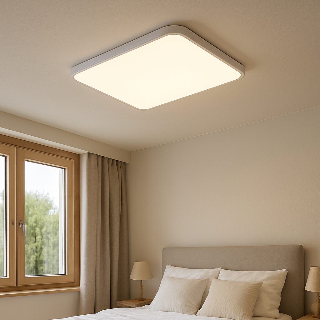 Square White Ceiling Light