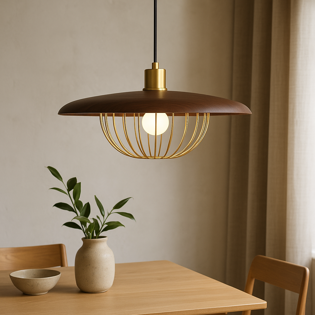 Nordic Wooden Cage Pendant Light