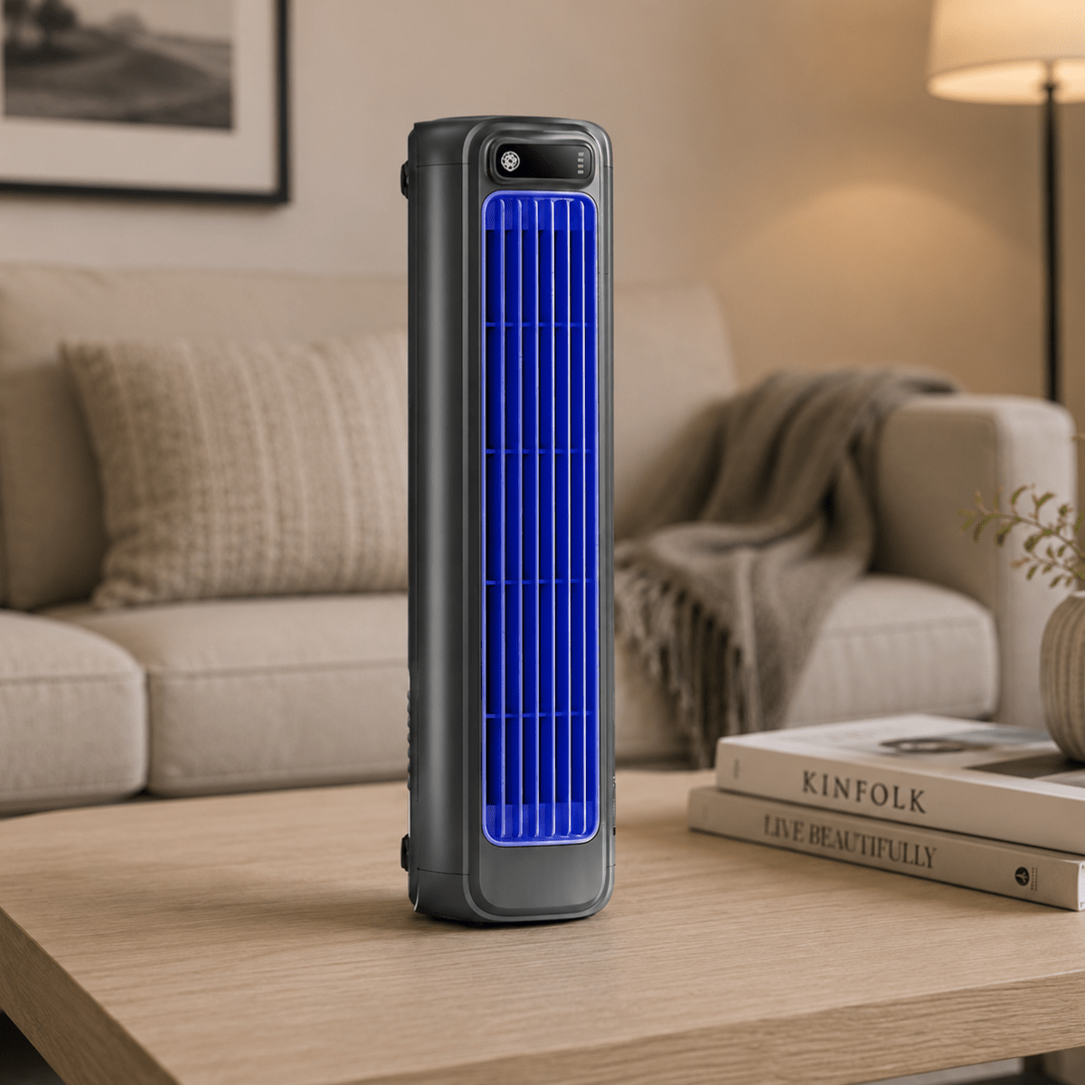 Compact Draadloze Bureaufan – Draagbare USB Luchtcirculator