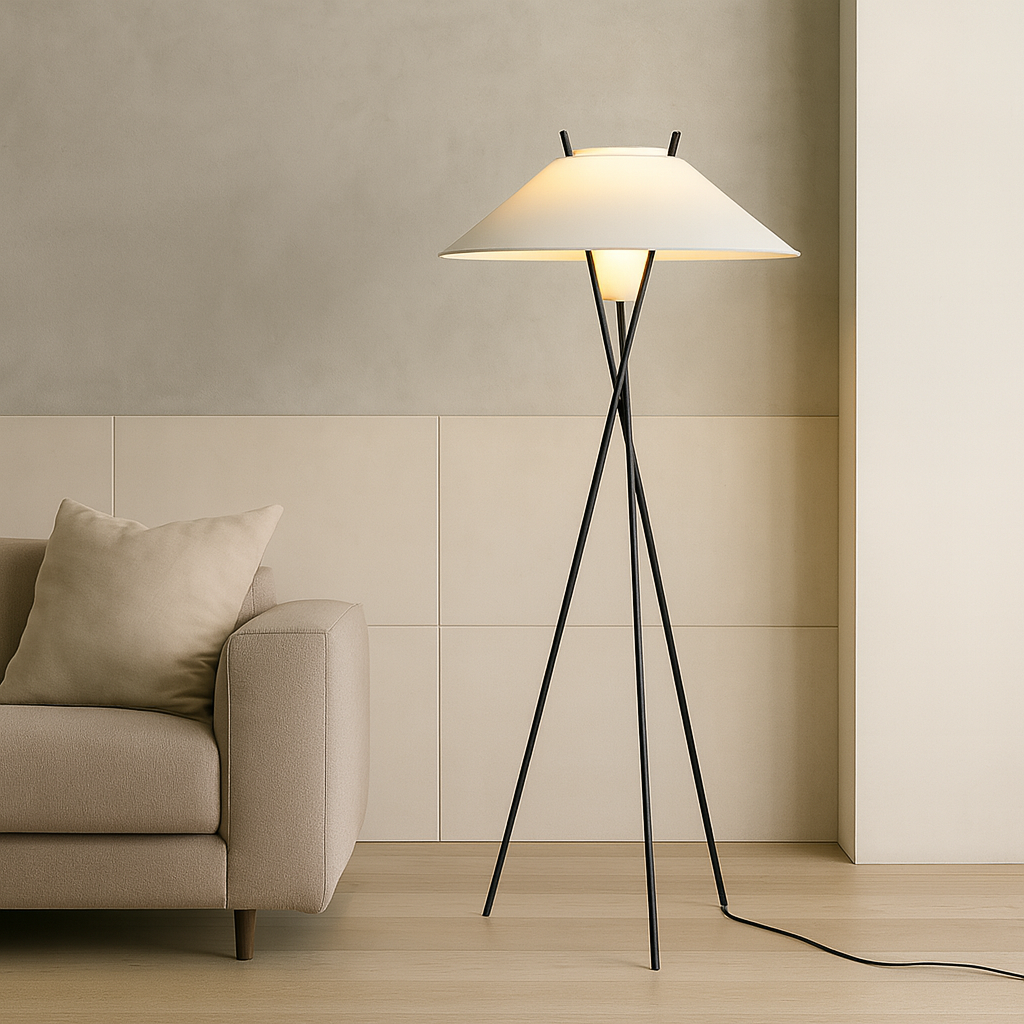 Minimalist Fabric Floor Lamp