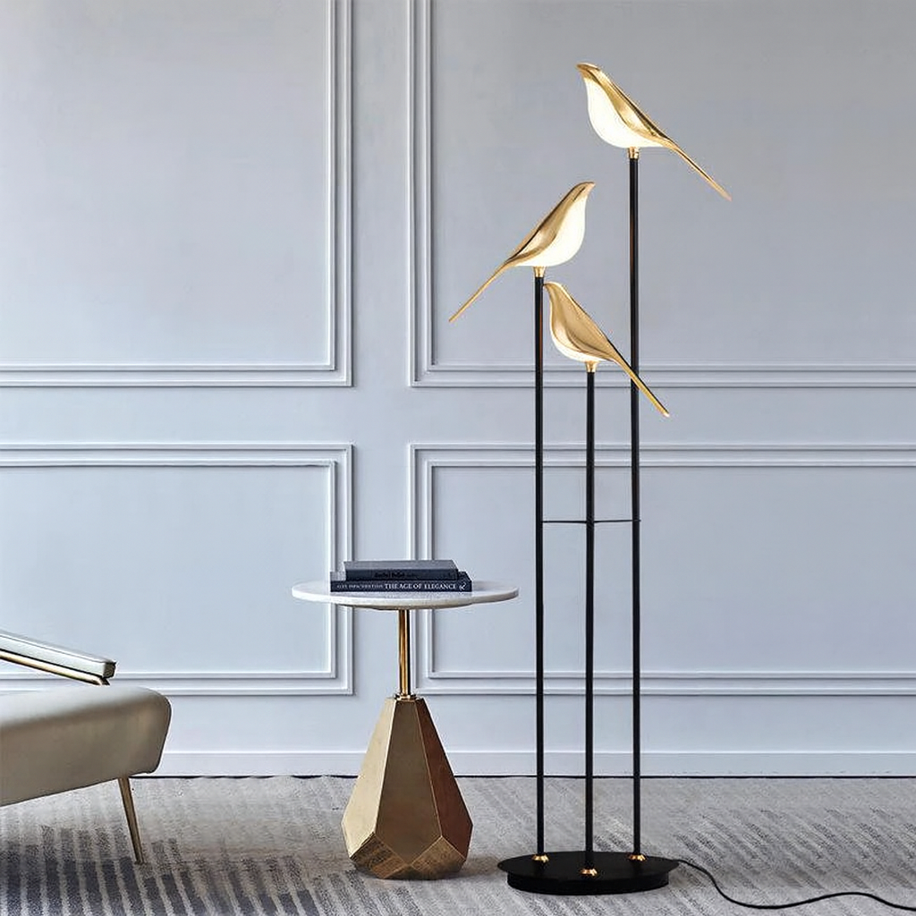 Sculptural Bird Floor Lamp