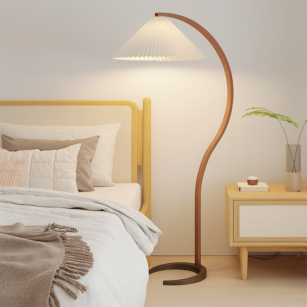 Scandinavian Curved Floor Lamp
