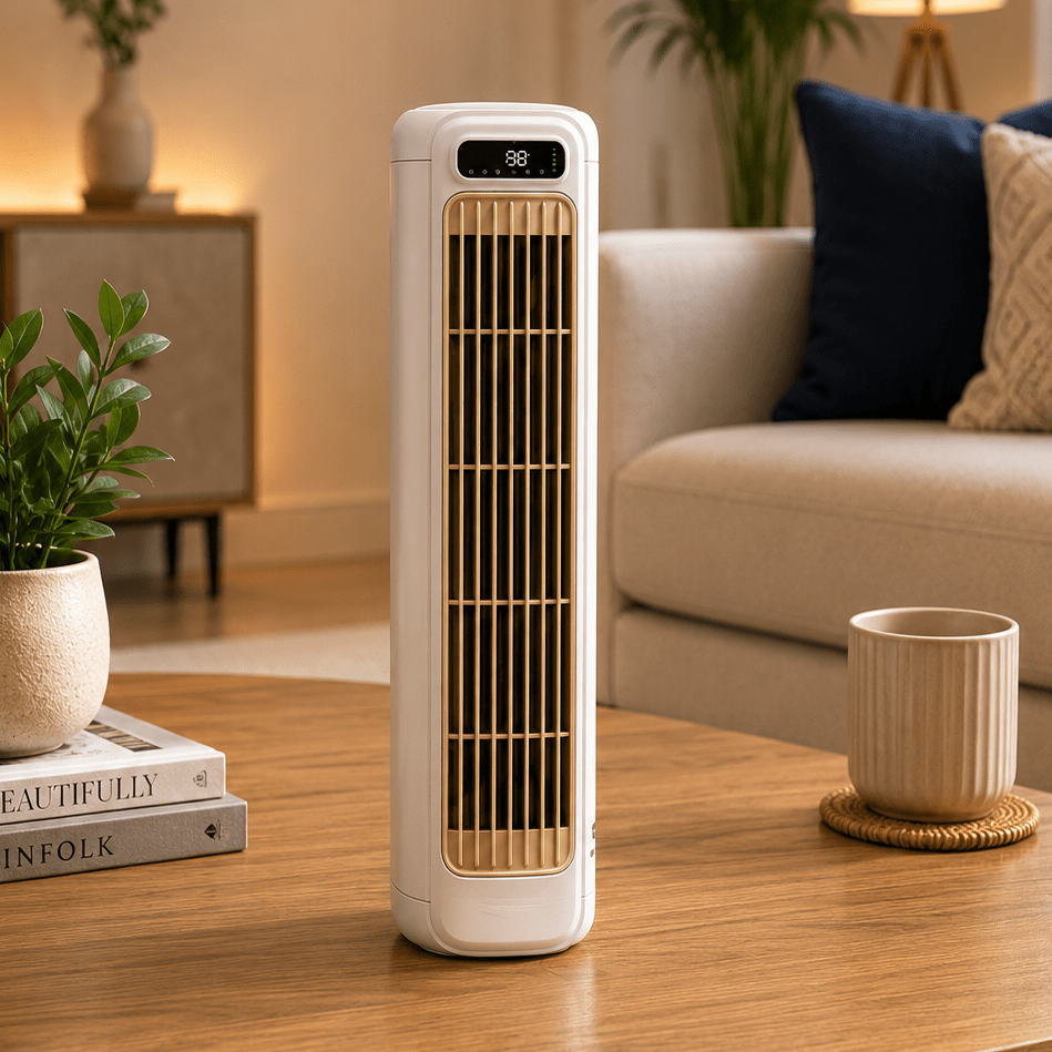 Compact Draadloze Bureaufan – Draagbare USB Luchtcirculator
