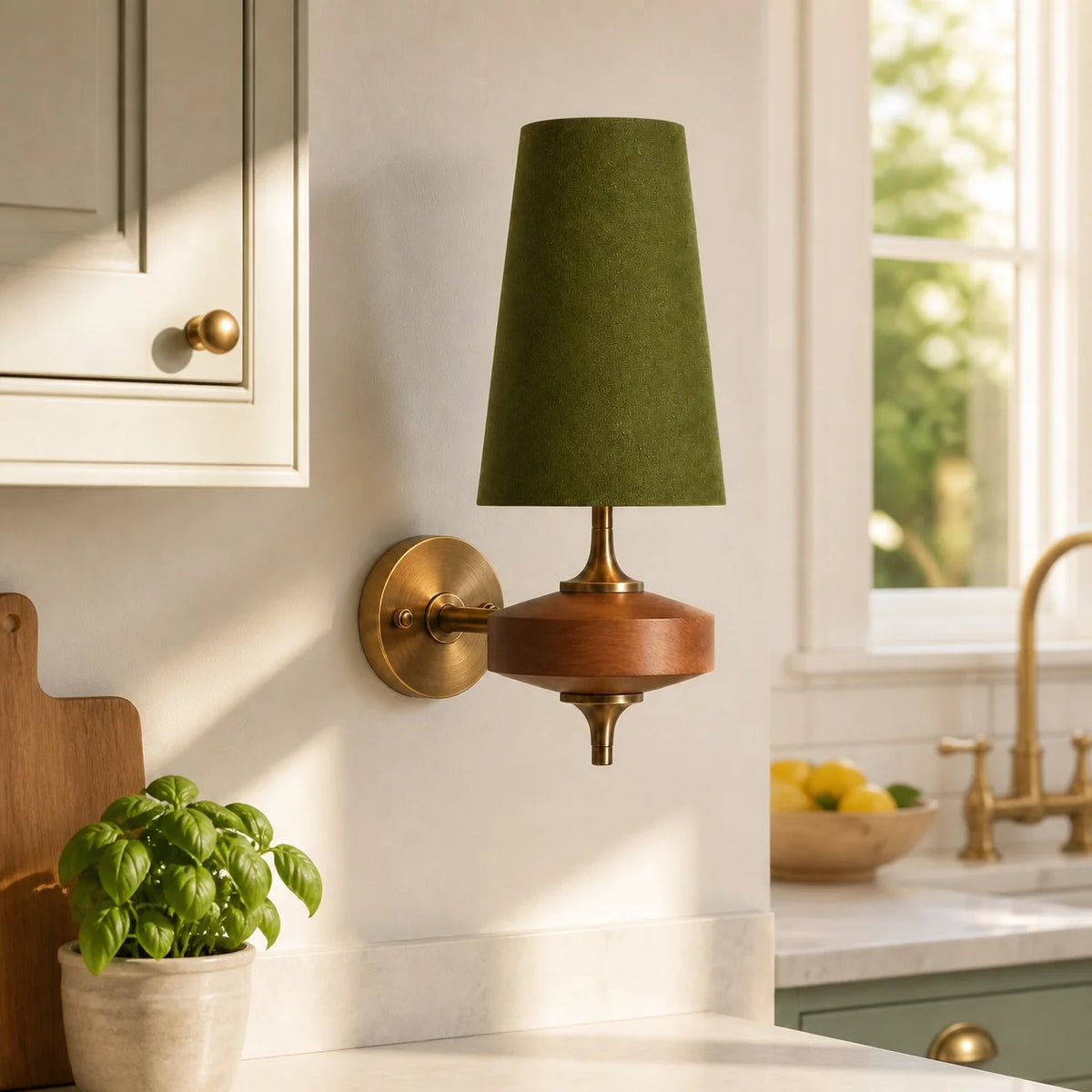 Classic Fabric Wall Lamp for Bedroom Sconce Lighting