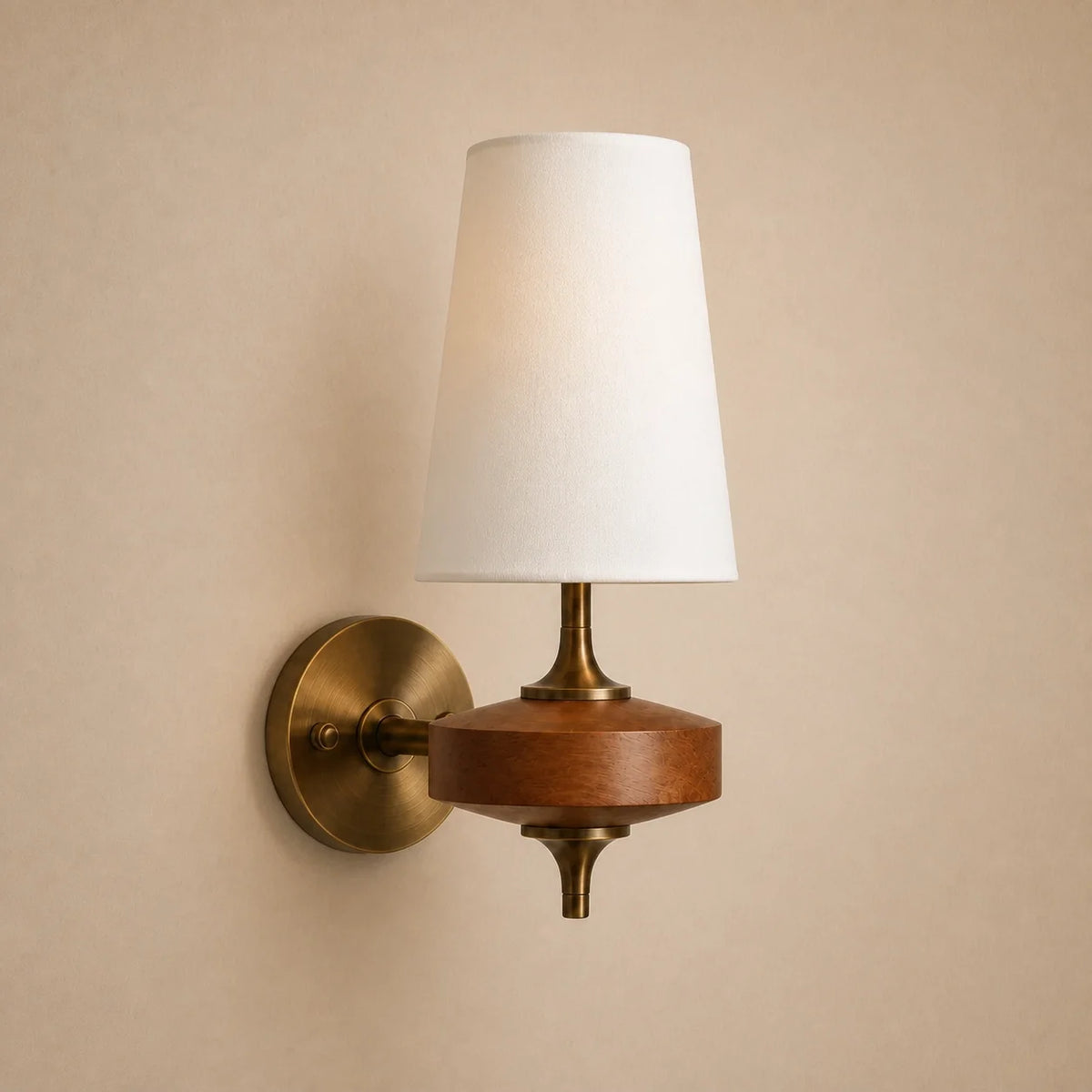 Classic Fabric Wall Lamp for Bedroom Sconce Lighting