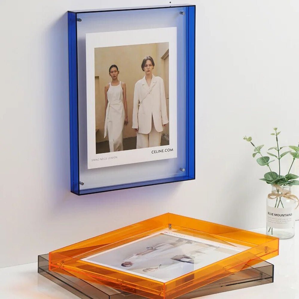 Transparent Acrylic Floating Photo Frame