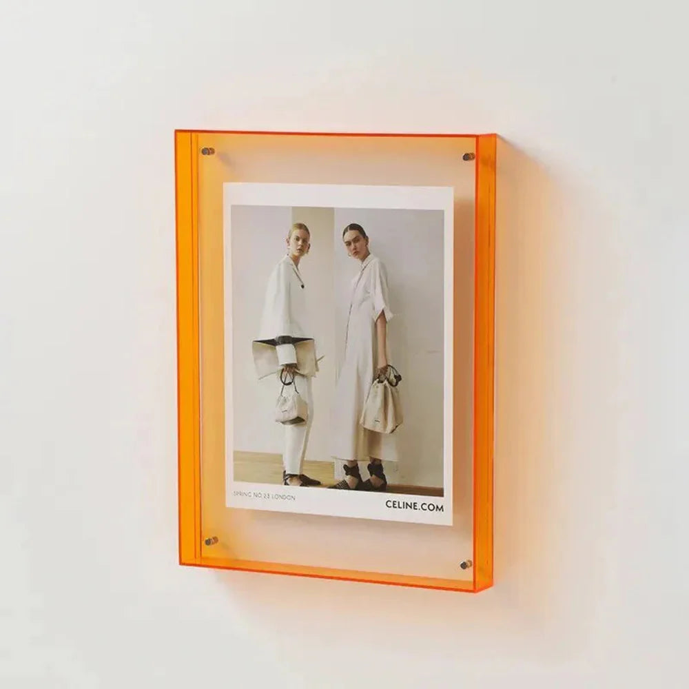 Transparent Acrylic Floating Photo Frame