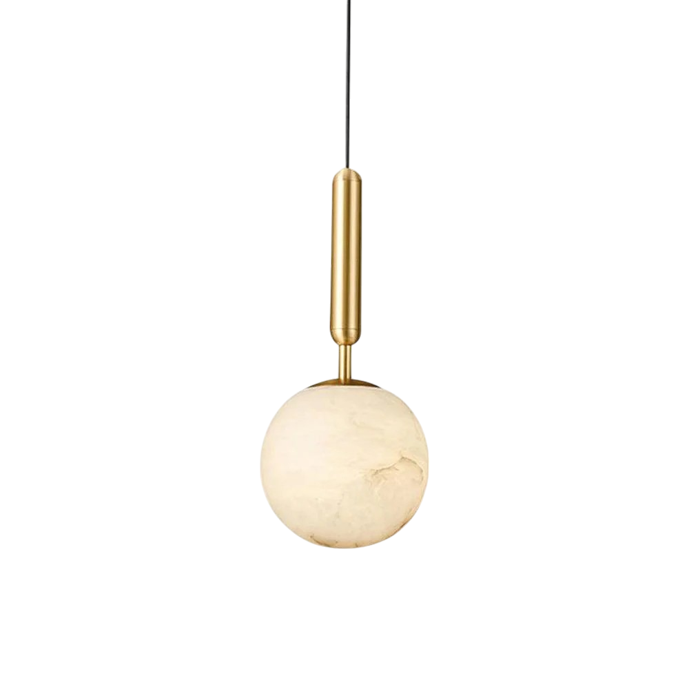 Modern Marble Globe Pendant Light