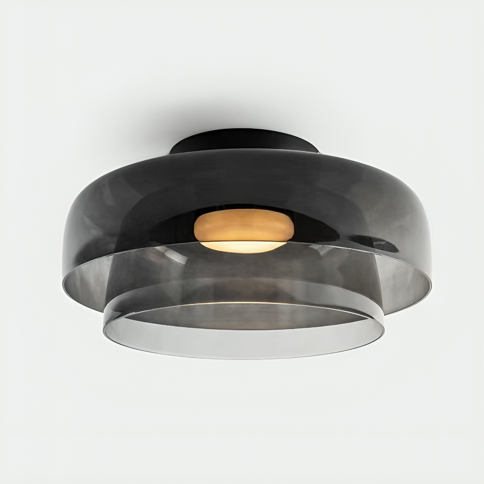 Nordic Bauhaus Glass Layered Pendant Light