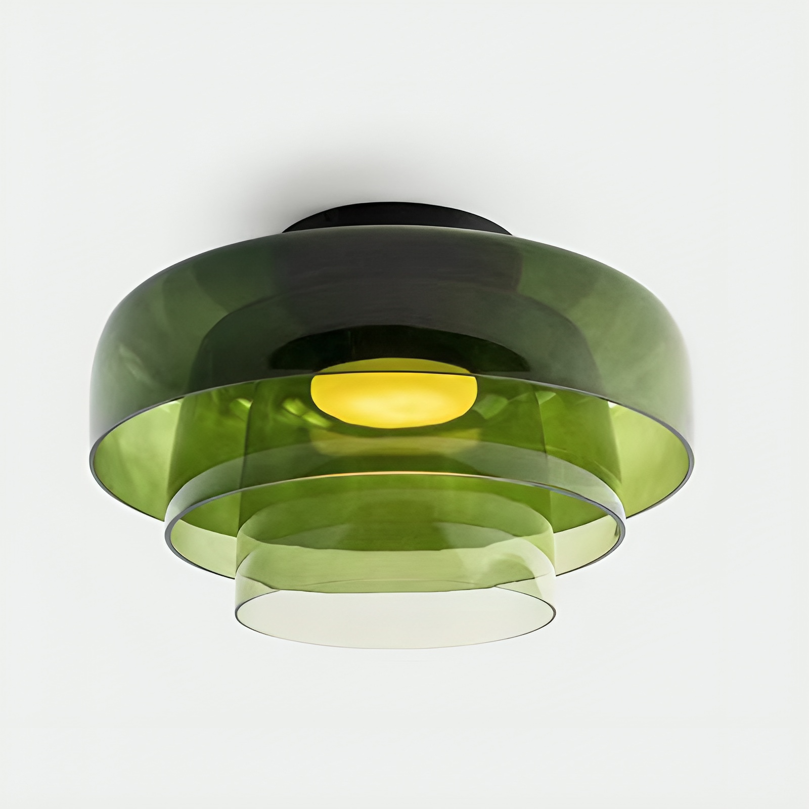 Nordic Bauhaus Glass Layered Pendant Light