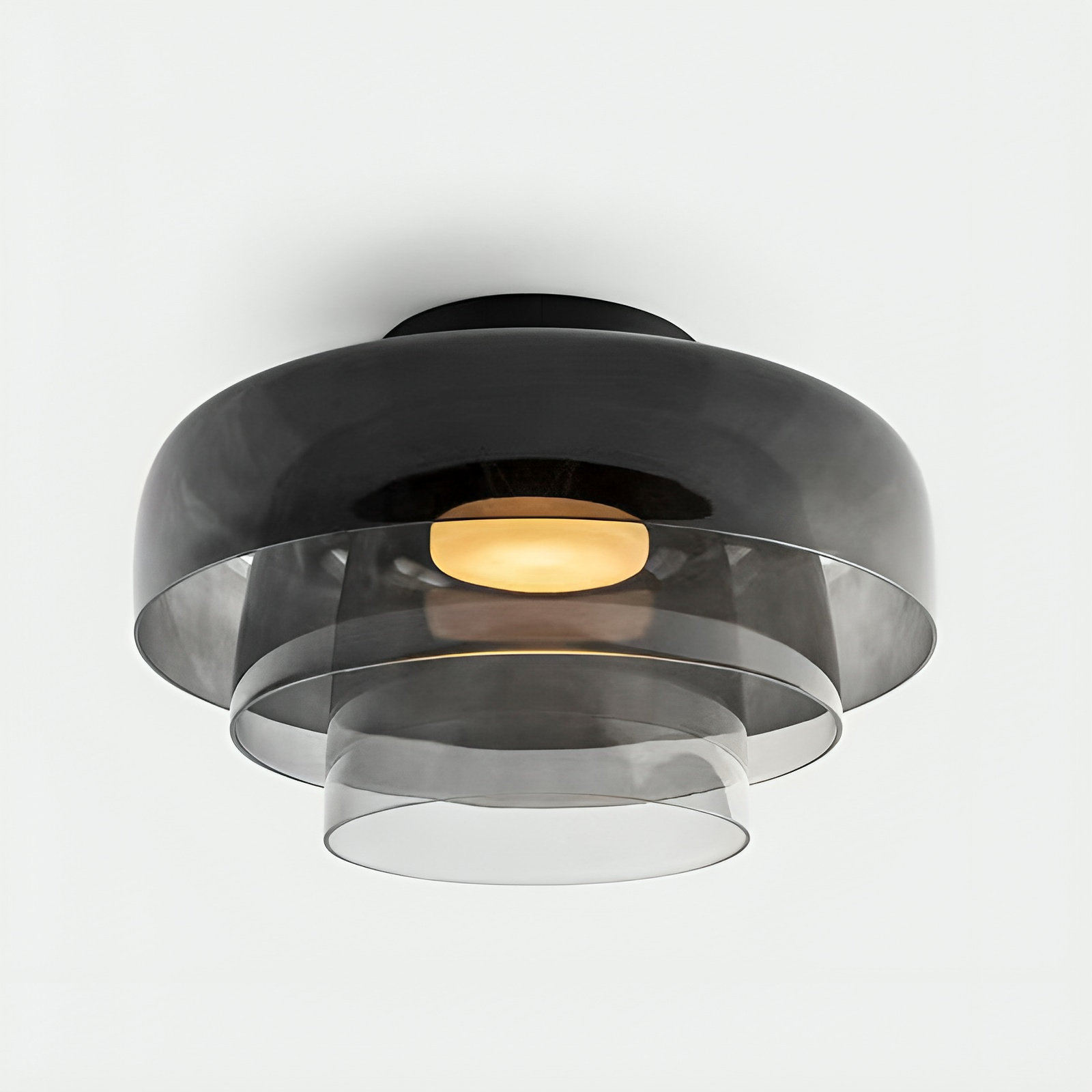 Nordic Bauhaus Glass Layered Pendant Light