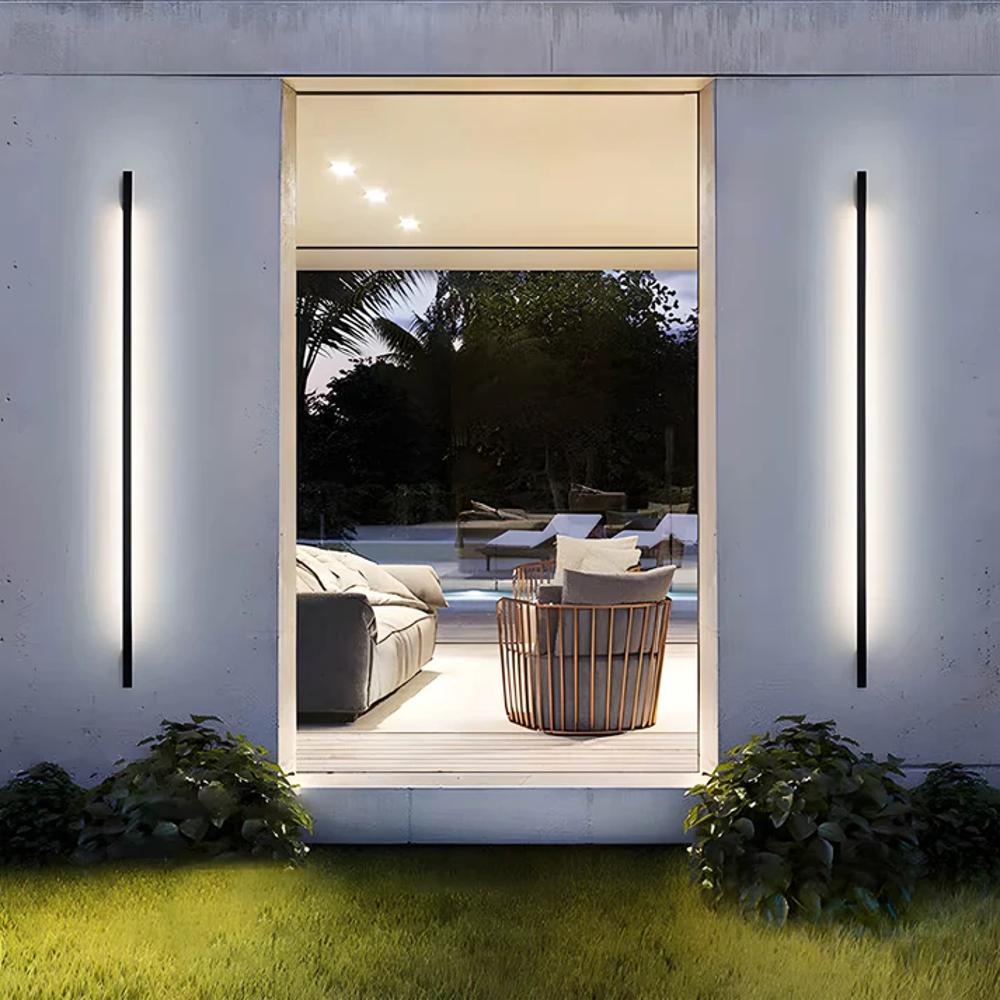 Vertical LED Outdoor Wall Light