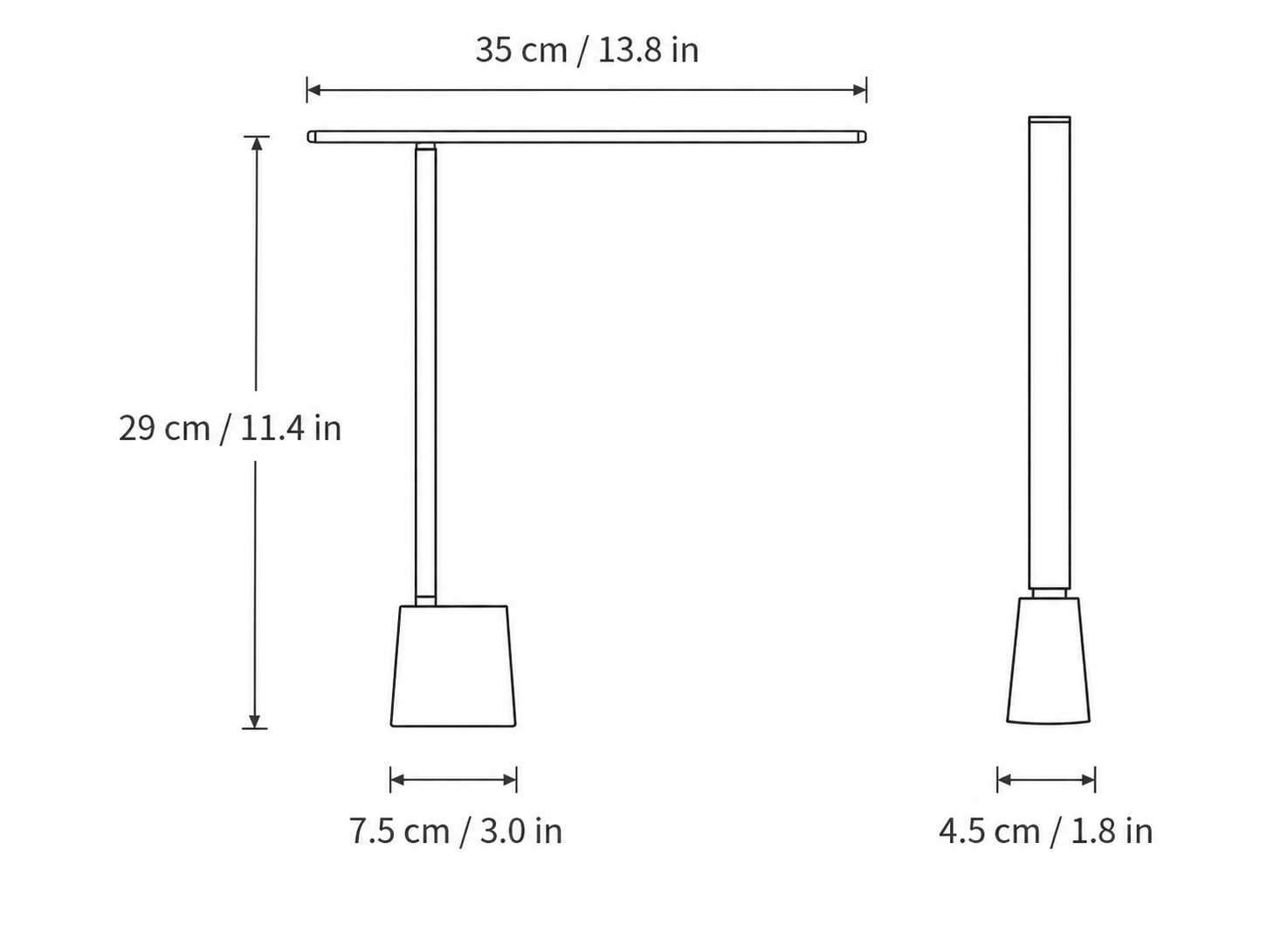 Rechargeable Foldable Smart LED Desk Lamp