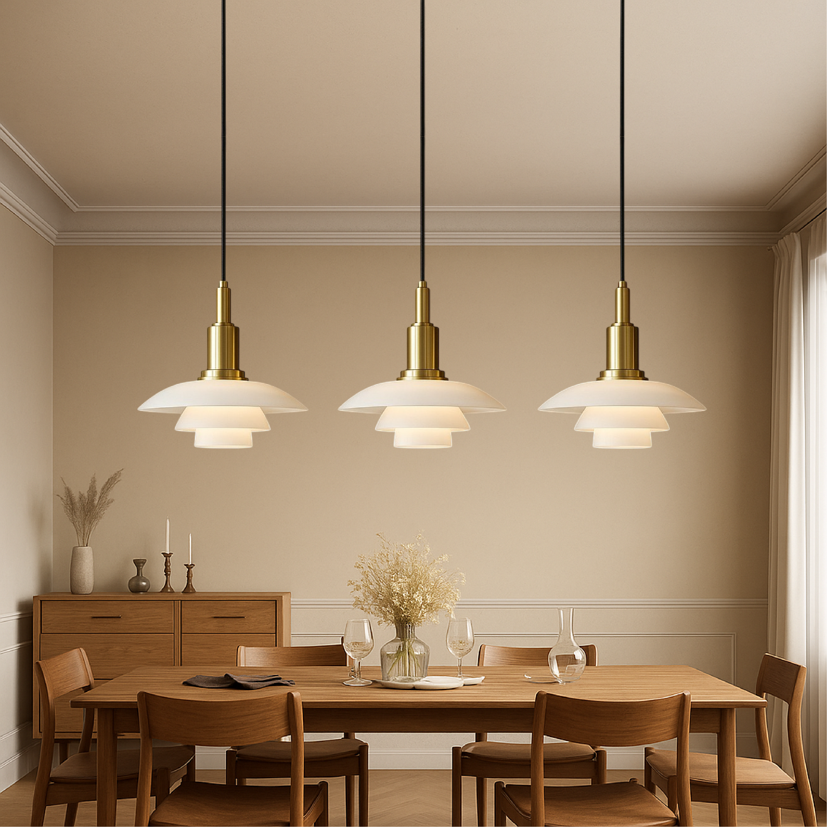 Danish Multi-Layer Pendant Light